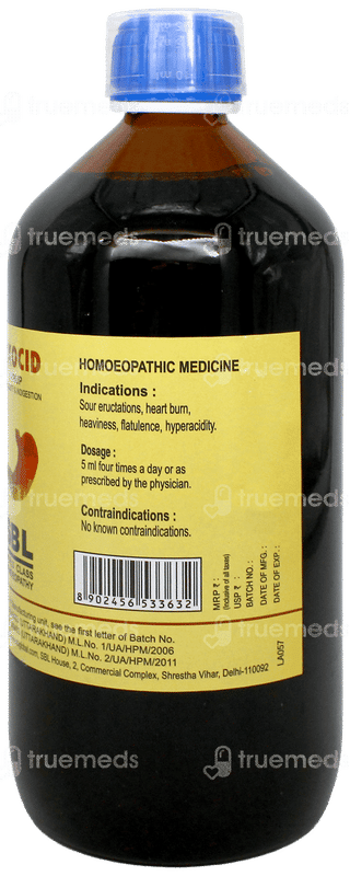 Sbl Nixocid Syrup 500Ml